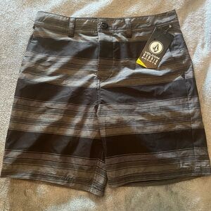 Volcom Black and Gray Boy Casual Shorts